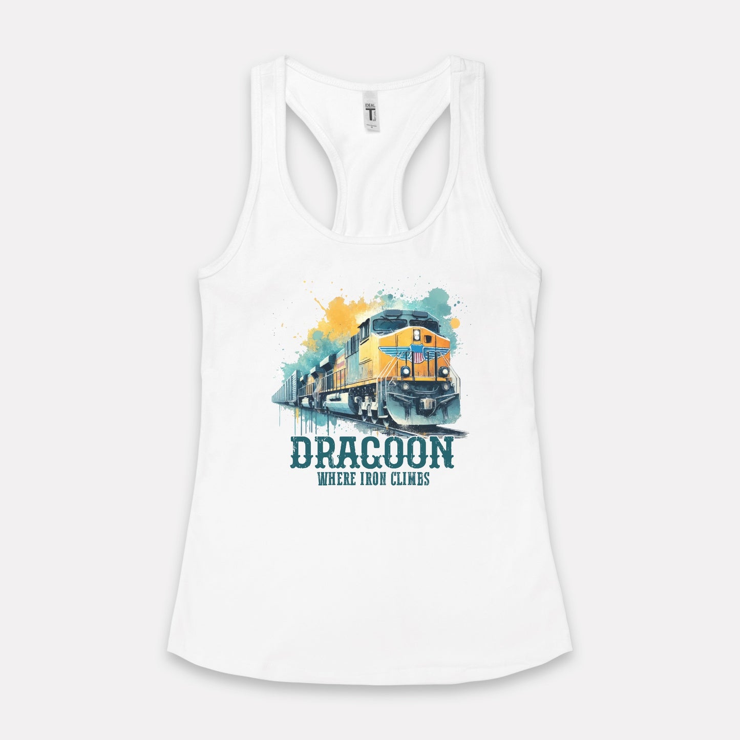 Where Iron Crawls Dragoon Arizona Women's Racerback Tank