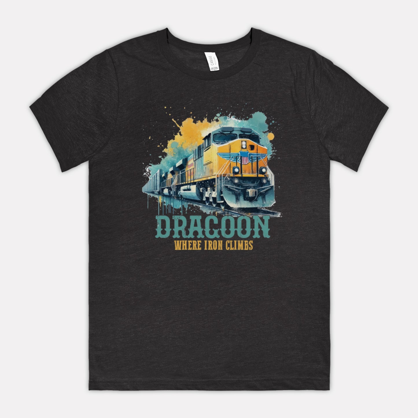 Where Iron Climbs Dragoon Arizona Train T-Shirt
