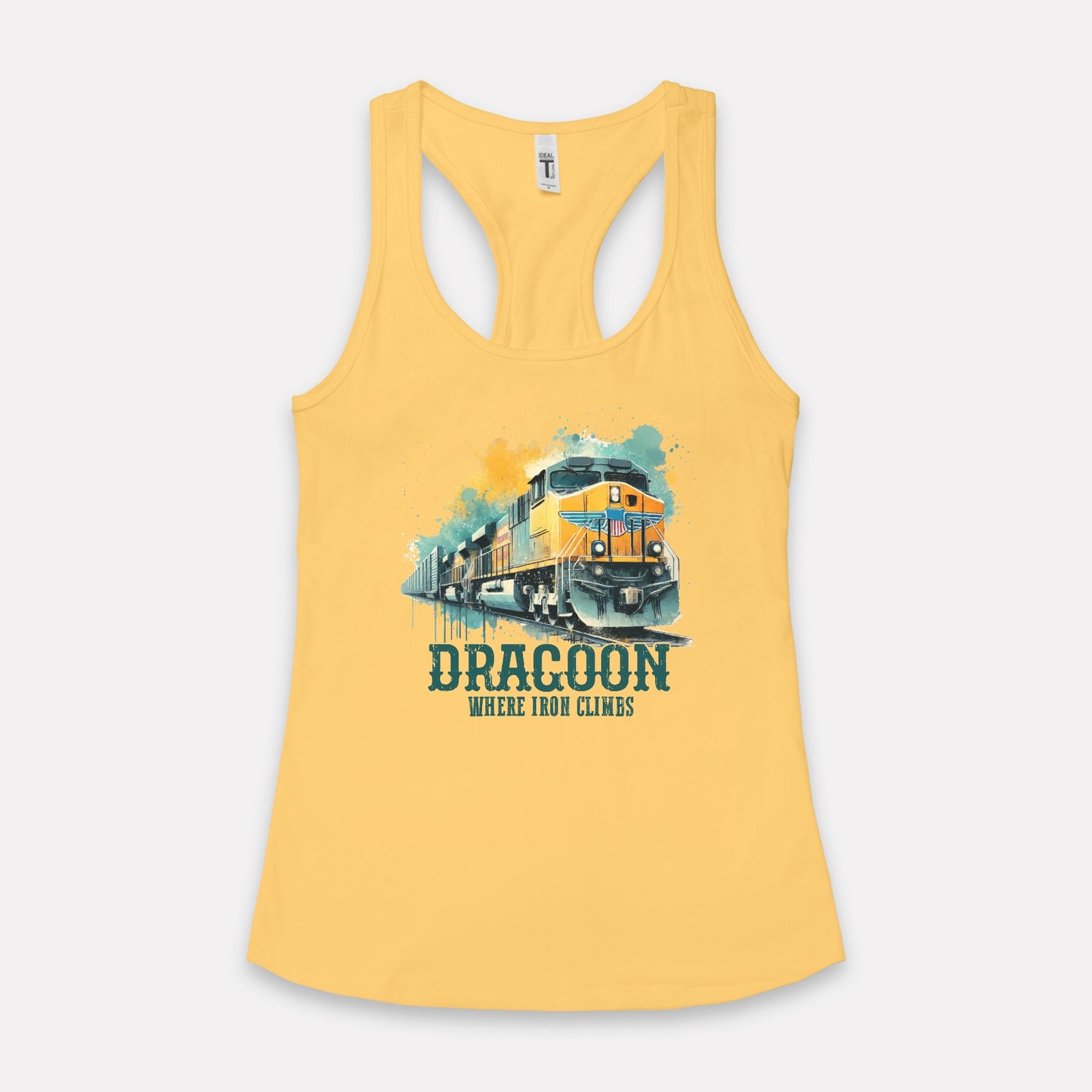 Where Iron Crawls Dragoon Arizona Women's Racerback Tank