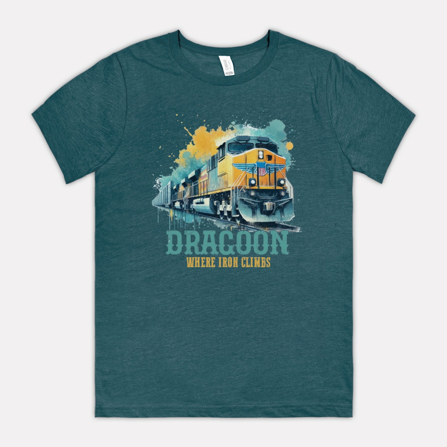 Where Iron Climbs Dragoon Arizona Train T-Shirt